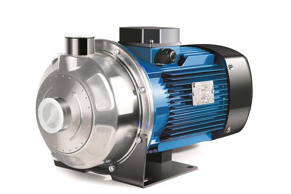 非自吸不銹鋼臥式單級(jí)離心泵，主要零部件采用不銹鋼板沖壓結(jié)構(gòu)，配加長(zhǎng)軸電機(jī)，軸向入口和徑向出口。